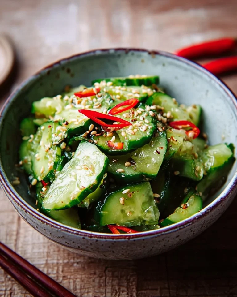 Asiatischer-Gurkensalat-mit-Sesam-Rezept