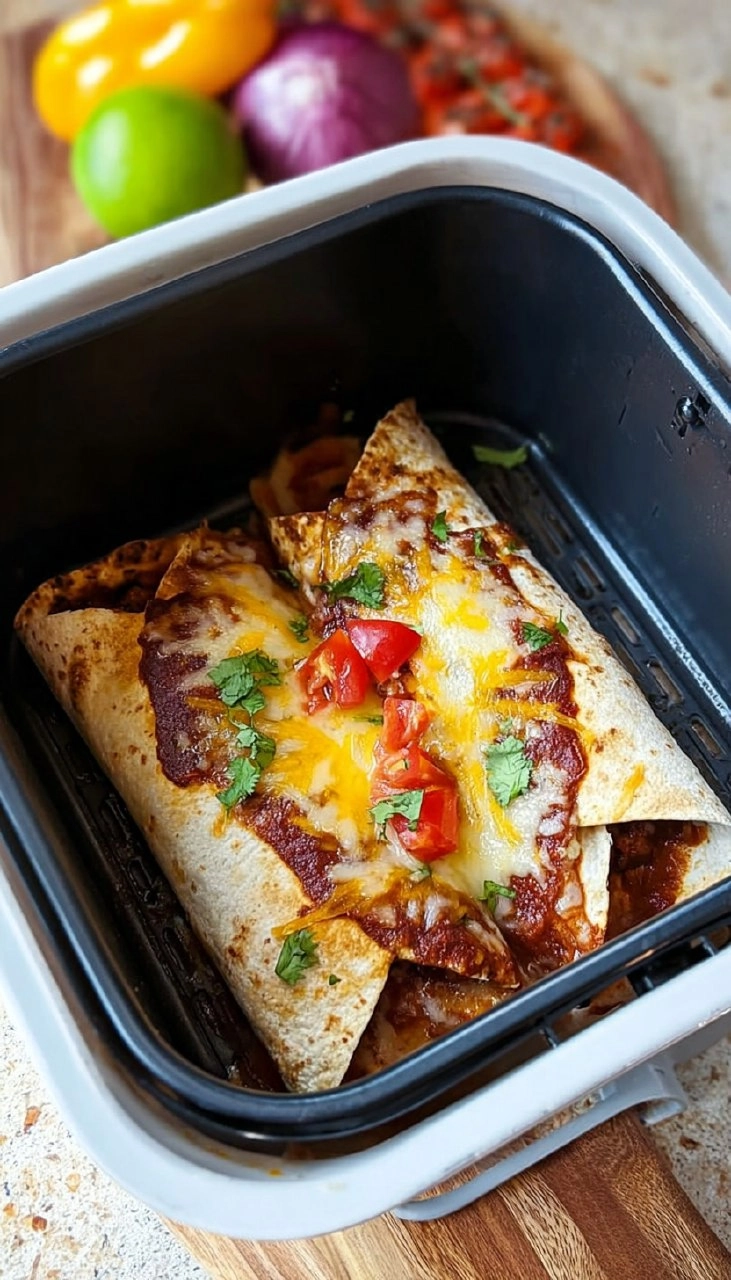 Enchiladas aus der Heißluftfritteuse 5 Enchiladas aus der Heißluftfritteuse