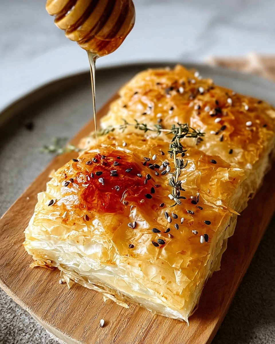 Gebackener Feta im Filoteig