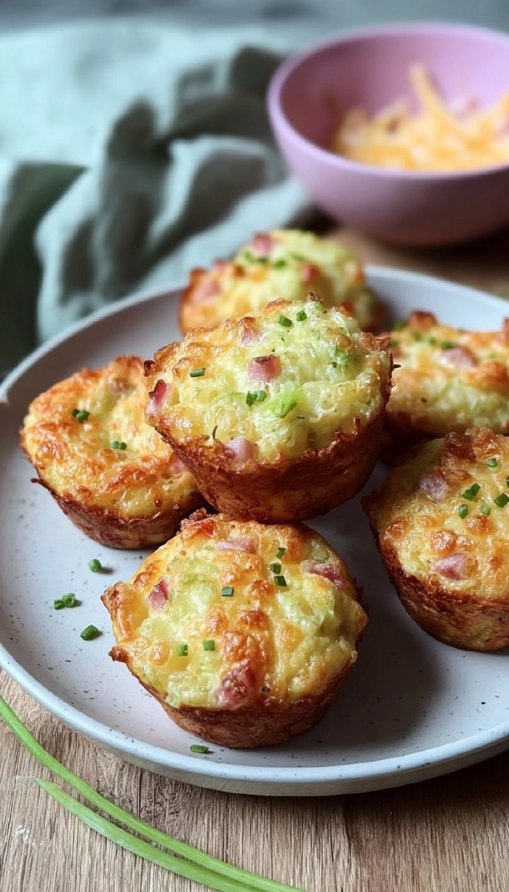 Kartoffel-Muffins mit Schinken & Käse