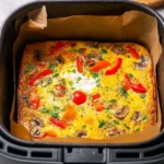 Omelette-mit-Gemuse-aus-dem-Airfryer-Rezept