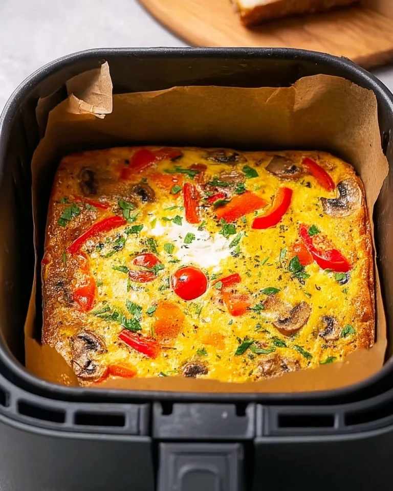 Omelette-mit-Gemuse-aus-dem-Airfryer-Rezept