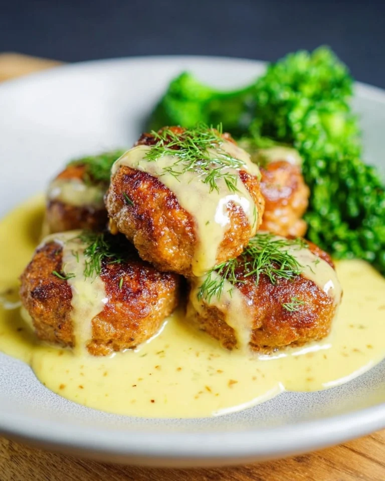 Saftige-Frikadellen-mit-Senfsose-Rezept