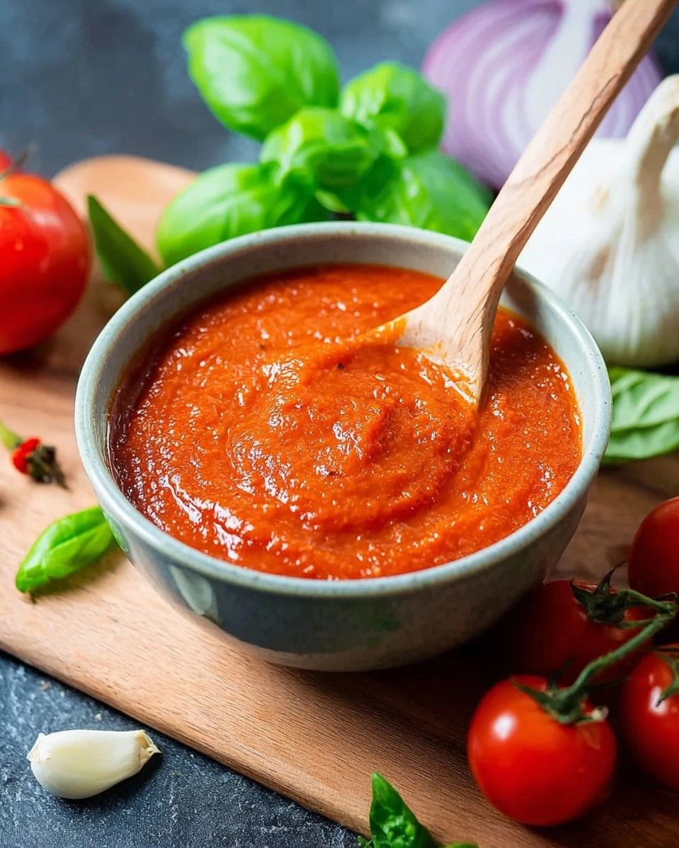 Tomatensauce mit verstecktem Gemüse
