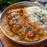 Zwiebel-Sahne-Hähnchen aus dem Ofen 6 Zwiebel-Sahne-Hahnchen-aus-dem-Ofen-Rezept