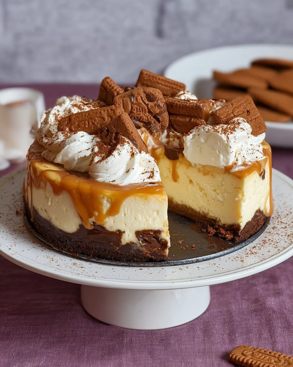 Einfacher Lotus Biscoff Cheesecake