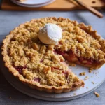 Einfacher-Rhabarber-Streusel-Pie-Rezept
