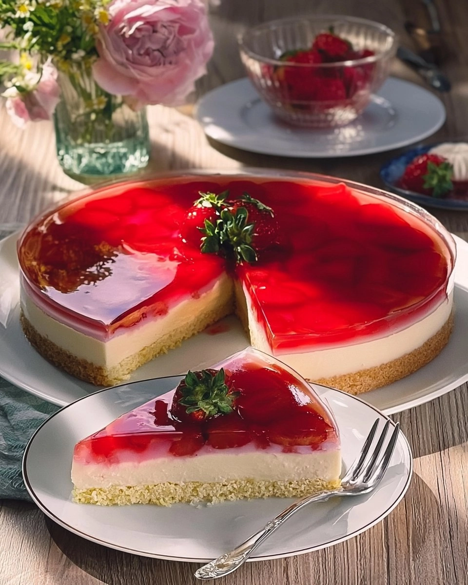 Erdbeerkuchen mit Pudding 4 Erdbeerkuchen mit Pudding