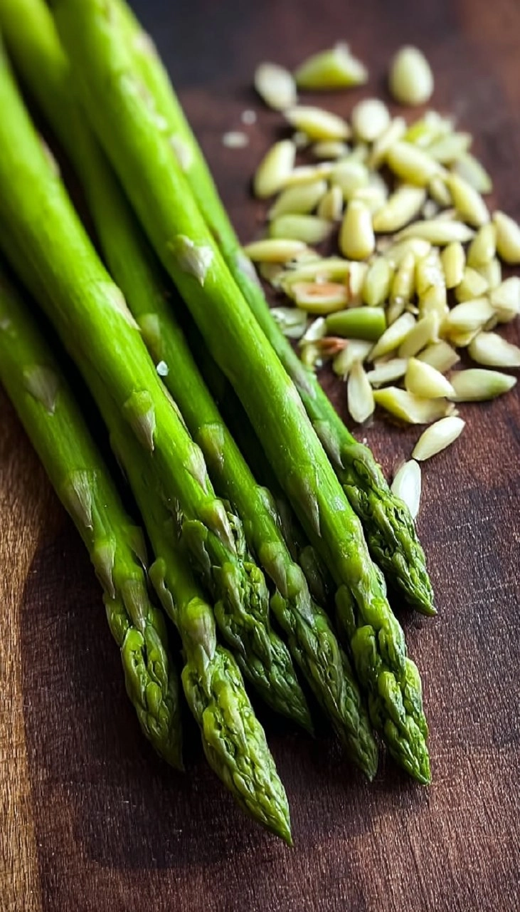 Gebratener Grüner Spargel aus der Pfanne