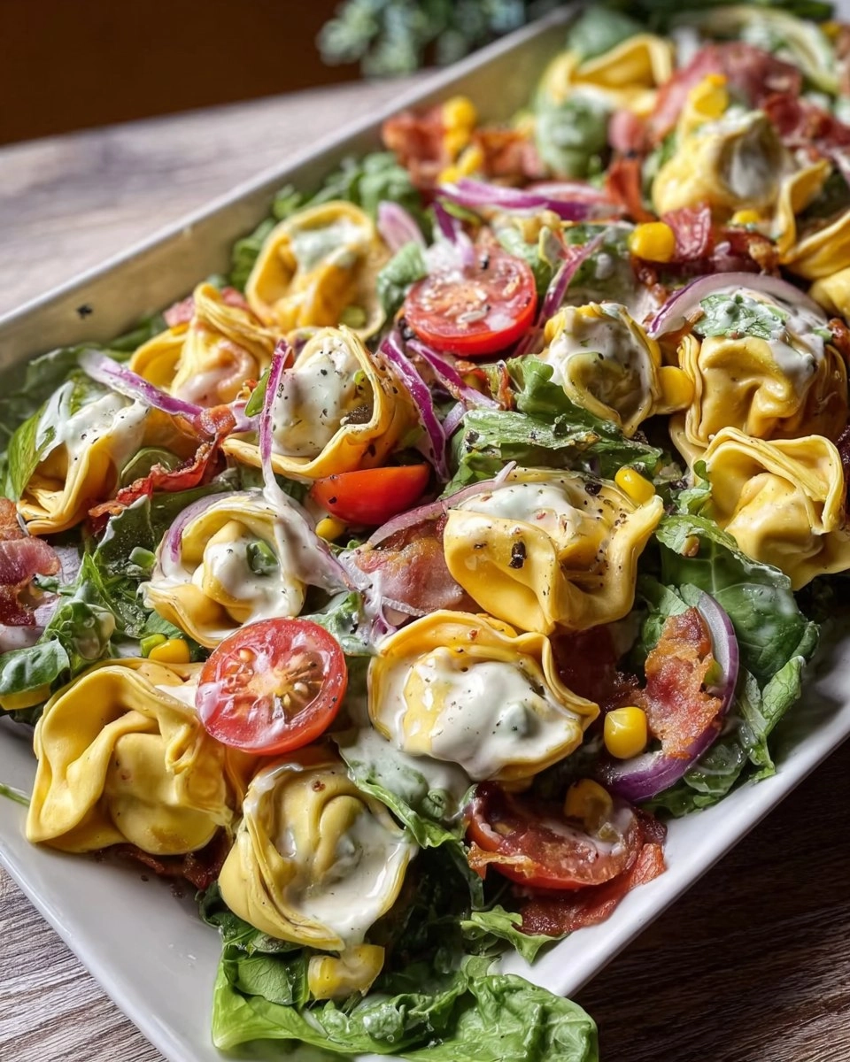 Knuspriger Tortellini-Salat 4 Knuspriger Tortellini-Salat