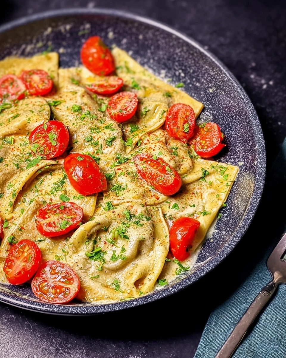 Maultaschen-Pfanne Mit Tomaten Und Käse