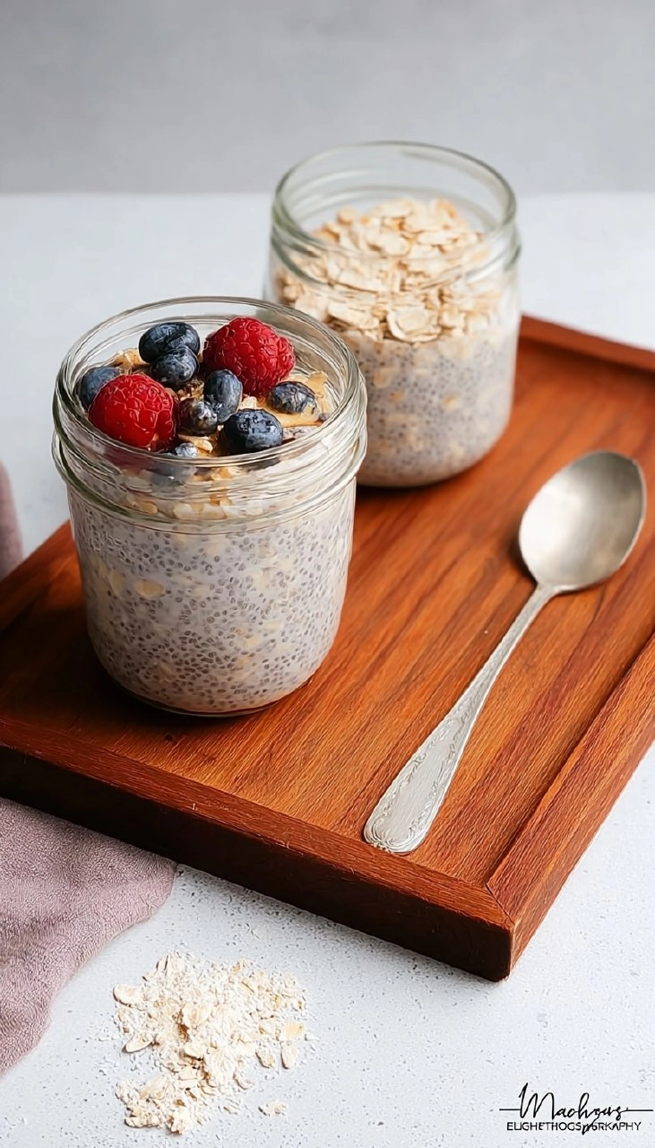Overnight Oats mit Mohn