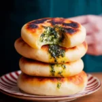 Pfannenbrote-mit-Barlauch-Tofu-Fullung-Rezept