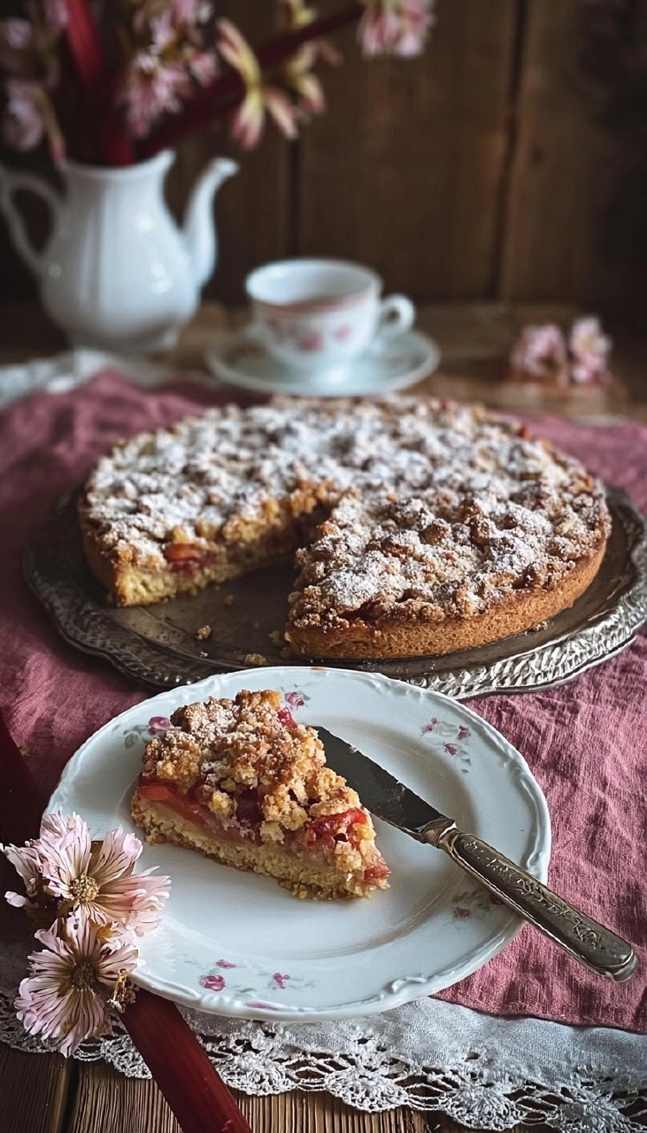 Rhabarber-Streuselkuchen