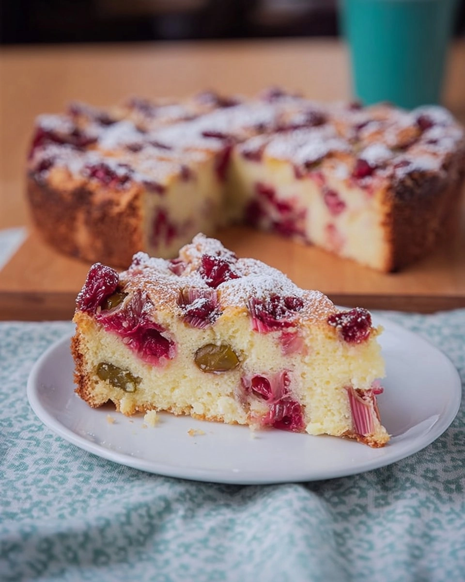 Saftiger Rhabarber-Joghurt-Kuchen