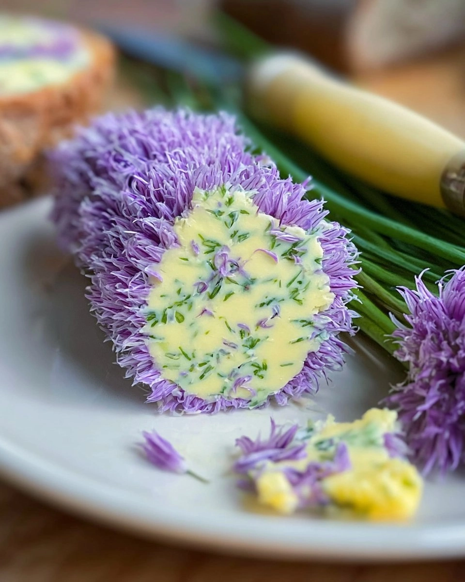 Schnittlauchblütenbutter