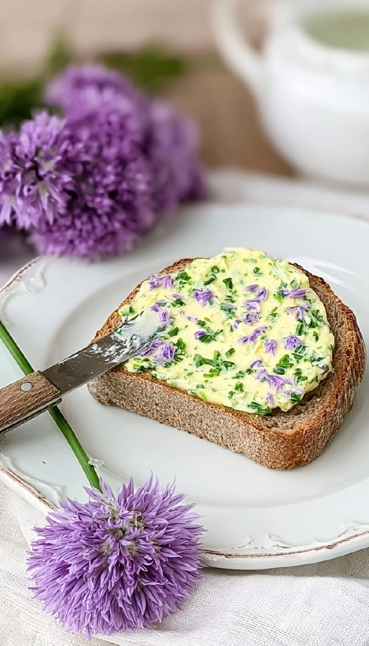 Schnittlauchblütenbutter