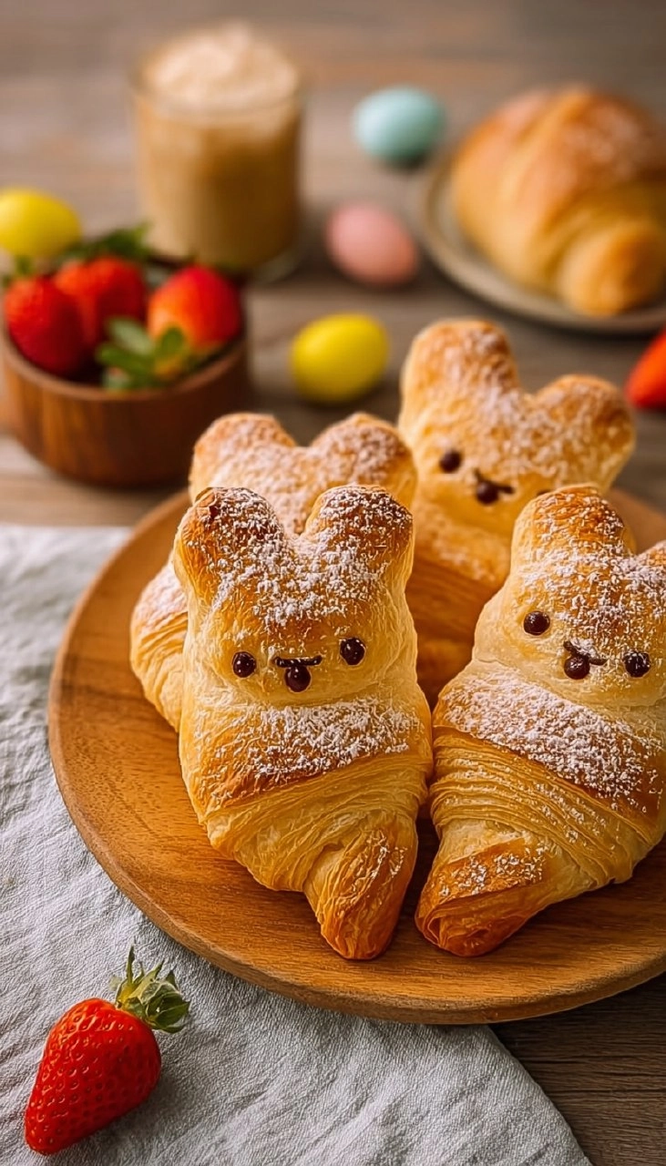 Süße Croissant-Osterhasen 5 Süße Croissant-Osterhasen