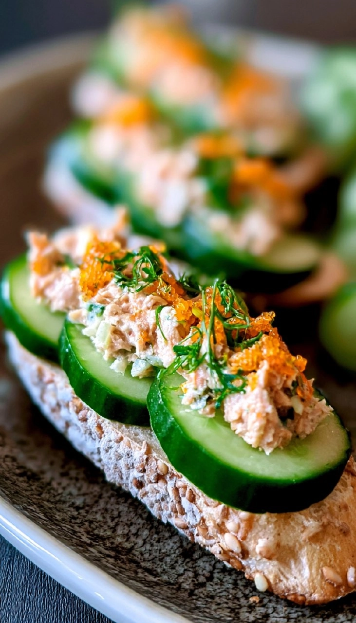 Thunfisch-Gurken-Schiffchen 5 Thunfisch-Gurken-Schiffchen