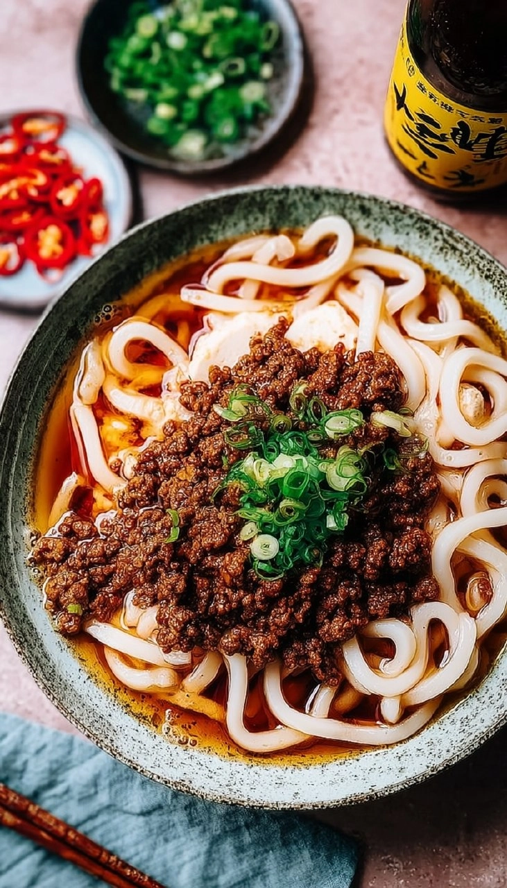 Vegane Mapo-Tofu-Udon