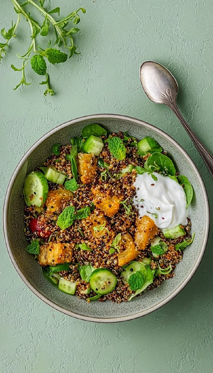 Crispy Quinoa Salad Bowl