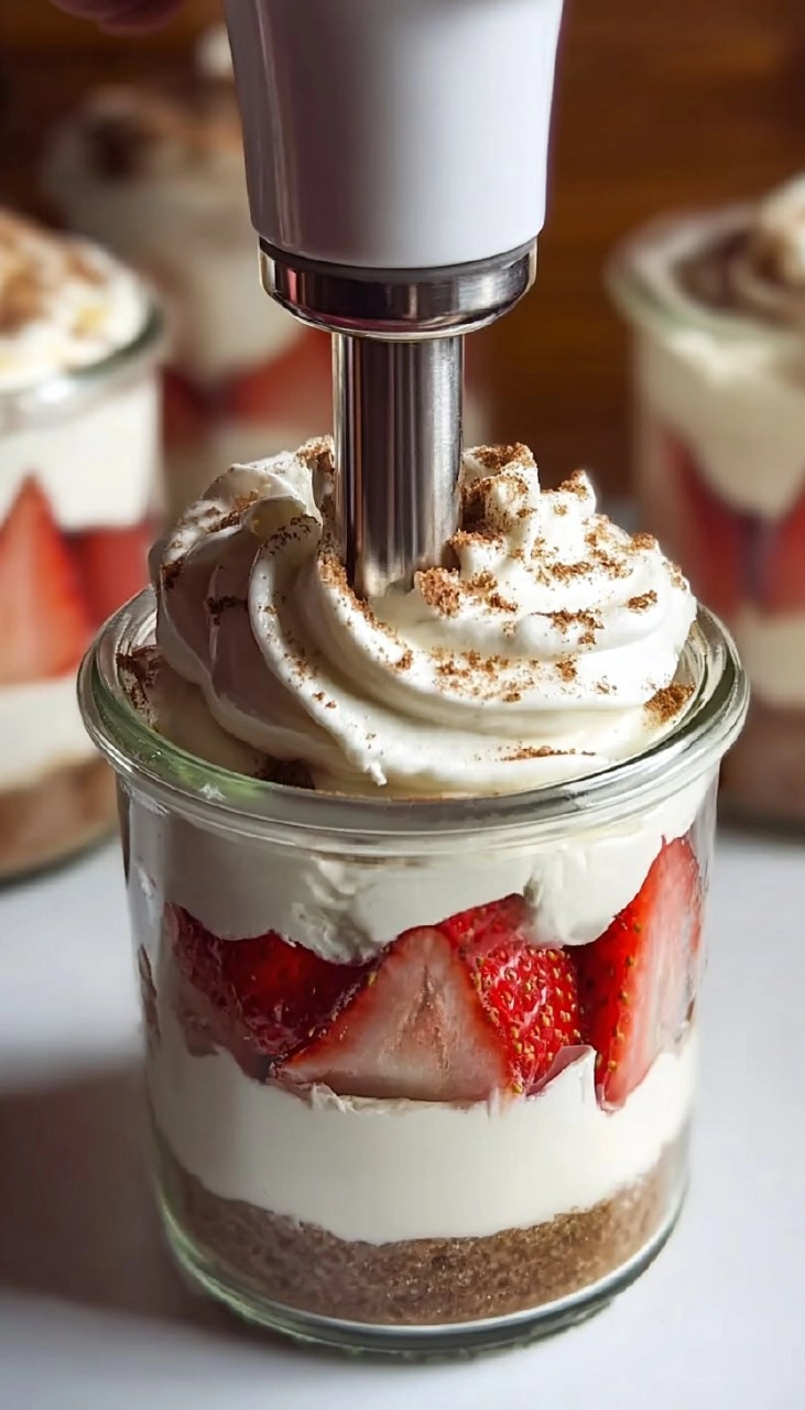 Erdbeer-Tiramisu im Glas