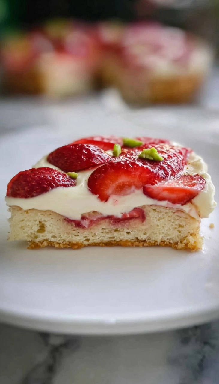 Erdbeertorte mit Vanillepudding